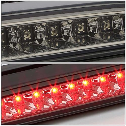 99-07 ile uyumlu Ford Süper Görev Kırmızı 3D LED C-Bar park lambaları+3. Üçüncü Fren Lambası Füme