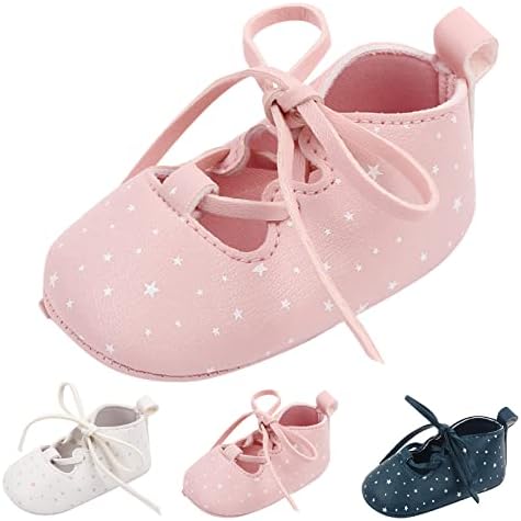 Yenidoğan Kız Ayakkabı İlkbahar ve Yaz Çocuk Bebek bebek ayakkabısı Kız Prenses Ayakkabı Düz Renk Yıldız Baskı Dantel