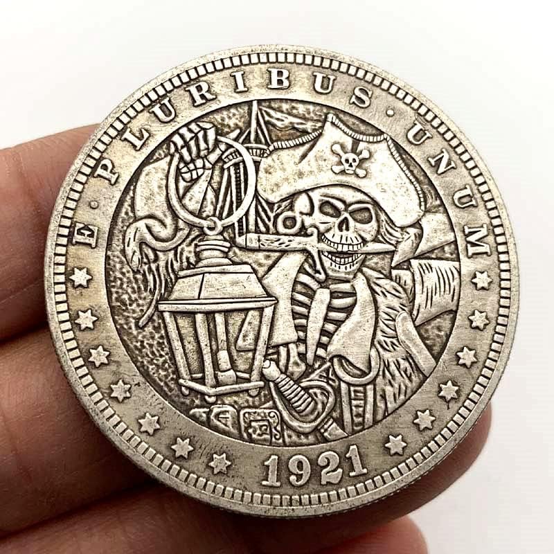 1921 Wandering Paraları Korsan Kabartmalı Antika Bakır Eski Gümüş Madalya Koleksiyonu Paraları Bakır Gümüş Paralar