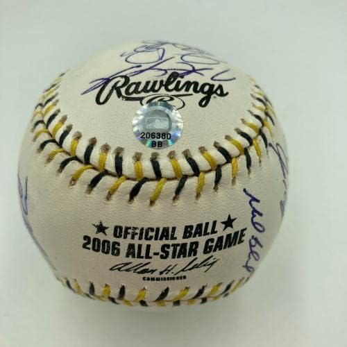 2006 All Star Oyun Takımı İmzalı Beyzbol Ichiro Suzuki Roy Halladay MLB Otantik İmzalı Beyzbol Topları