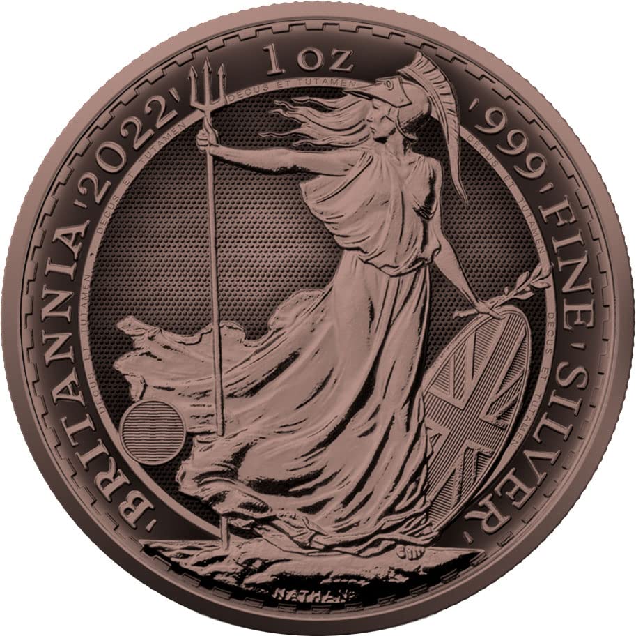 2022 DE Antika Bakır PowerCoin Britanya 1 Oz Gümüş Sikke 2 Pound Birleşik Krallık 2022 BU Parlak Dolaşımsız