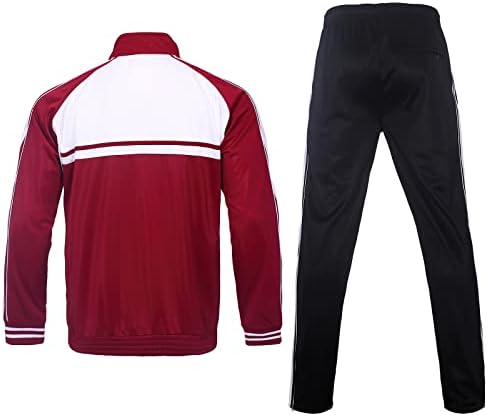 Megub erkek Giyim 2 Parça Set Tam Zip Up koşu kıyafetleri Ve Kış Atletik Kapüşonlu Eşofman Setleri Erkekler İçin