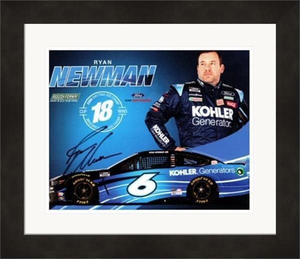 Ryan Newman imzalı 8x10 fotoğraf (Otomobil Yarışları, NASCAR) SC1 Keçeleşmiş ve Çerçeveli-İmzalı NASCAR Fotoğrafları