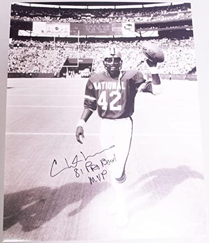 Chuck Muncie İmzalı Azizler Pro Bowl MVP 16x20 Fotoğraf PSA / DNA Resim İmzası-İmzalı NFL Fotoğrafları