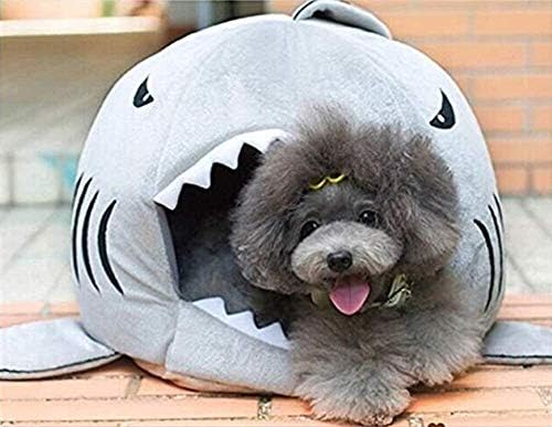 . Parlak Adı: Grilik, Mütevazı Köpek ve Kedi için kapalı Pet House Yatak Taşınabilir Katlanabilir Köpekbalığı 2 in