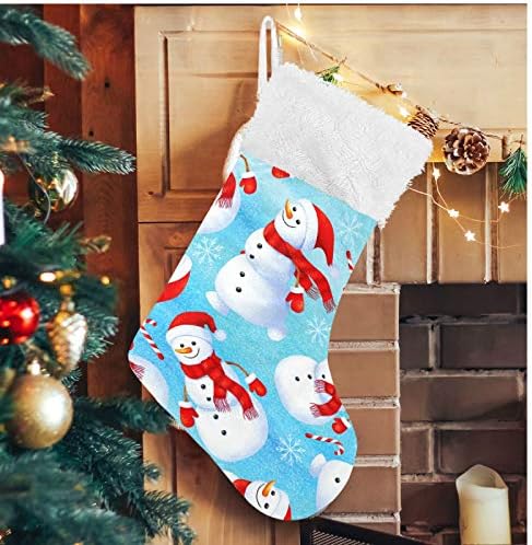 ALAZA Noel Çorap Komik Kardan Adam Klasik Kişiselleştirilmiş Büyük Çorap Süslemeleri Aile Tatil Sezonu için Parti