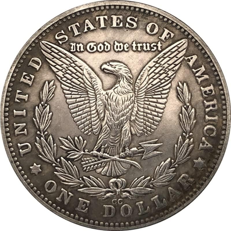 38MM Antik Gümüş Dolar Sikke Amerikan Morgan Serseri Sikke 1880CC Zanaat 109