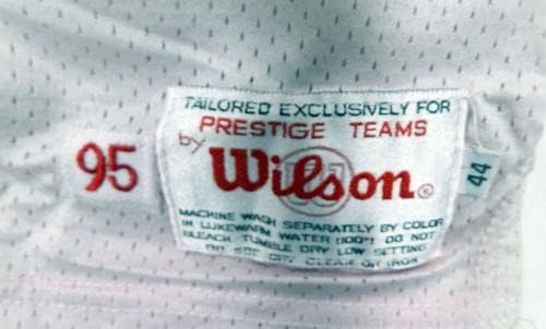 1995 San Francisco 49ers Anthony Lynn 29 Oyunu Verilen Beyaz Forma 44 DP30182 - İmzasız NFL Oyunu Kullanılmış Formalar