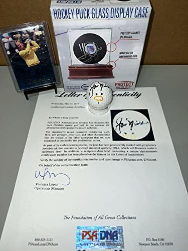 Jack Nicklaus İmzalı İmza Otomatik altın ayı Logosu Golf Topu PSA LOA YENİ DURUMDA İmzalı Golf Topları
