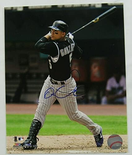 Carlos Gonzalez İmzalı Otomatik İmza 8x10 Fotoğraf I-İmzalı MLB Fotoğrafları