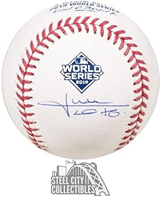 Juan Soto İmzalı 2019 Dünya Serisi Resmi MLB Beyzbol-JSA COA İmzalı Beyzbol Topları