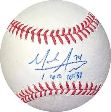 Mark Appel imzalı Rawlings Resmi Beyzbol Birinci Ligi 1 Kor 10:31-JSA Hologramı HH18387 (Astros / Phillies) - İmzalı