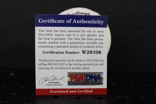 Dick Williams İmzalı Beyzbol İmzası Otomatik PSA / DNA W29106-İmzalı Beyzbol Topları