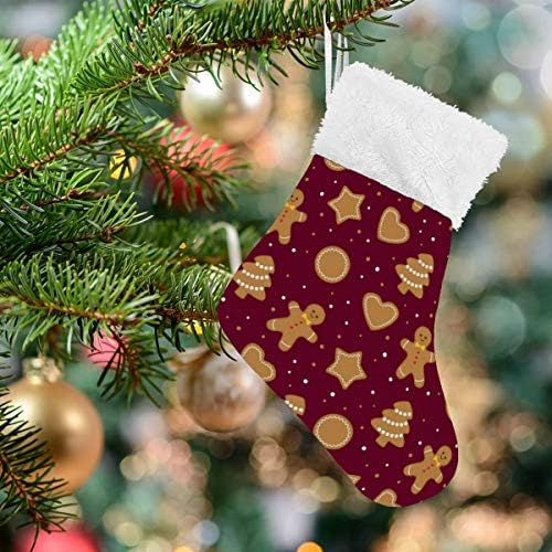 ALAZA Noel Çorap Noel Zencefilli Kurabiye Klasik Kişiselleştirilmiş Küçük Çorap Süslemeleri Aile Tatil Sezonu için