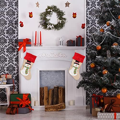 Şeker Hediyeler Kişiselleştirilmiş Şömine Stocking Peluş Noel Ev Dekorasyonu ve Parti Aksesuar Çocuklar için Aile