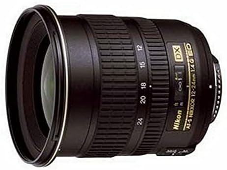 Nikon AF - S DX NIKKOR 12-24mm f/4G IF-ED zoom objektifi Nikon DSLR kameralar için Otomatik Odaklama ile