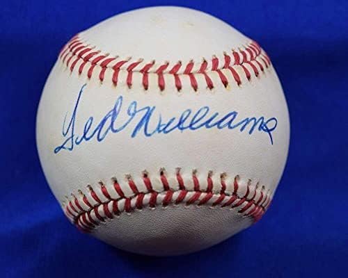 Ted Williams PSA DNA Coa İmzası Amerikan Ligi OAL İmzalı Beyzbol - İmzalı Beyzbol Topları