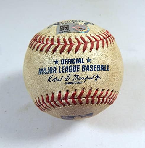 2020 Cubs Pirates Oyunu Kullanılmış Beyzbol Adbert Alzolay K Üstü Çizili Bryan Reynold - Oyun Kullanılmış Beyzbol