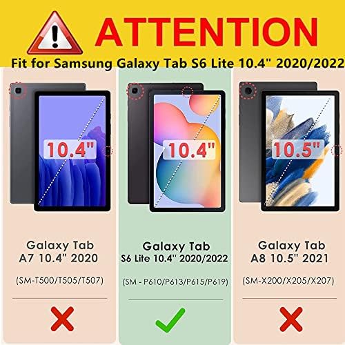 Kılıf için Stylus Döngü ile Galaxy Tab S6 Lite 10.4 2020/2022 (P610/ P615/ P613/ P619) otomatik Uyku/Wake Elastik