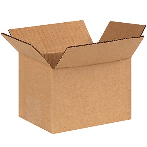 Kutu ABD 6 U x 4 G x 4 Y Oluklu Mukavva Küçük Hareketli Kutular, Kraft, Paketleme ve Taşıma için (25'li Paket)