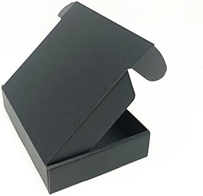 Siyah Karton Nakliye Kutusu 14x10x2. 2 İnç Oluklu Ambalaj Saklama Kutuları 10 Paket (İç Boyut: 13. 5x10x2. 1)