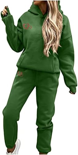 CJHDYM eşofman takımı Bayan sevgililer Hoodies Pantolon 2 ADET Takım Elbise Uzun Kollu Kapüşonlu Sweatshirt Üstleri