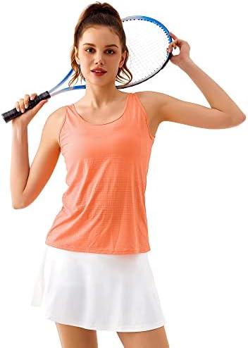 SİLKWORLD Egzersiz Kadınlar için Tops Mesh Aç Geri Kolsuz Yoga Tankı Üstleri Scoop Boyun Spor Atletik Gömlek