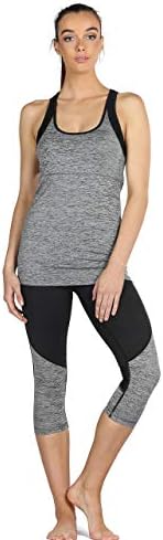 ıcyzone kadın Activewear Egzersiz Yoga Spagetti Kayışı Racerback Tank Top ile Dahili Sutyen