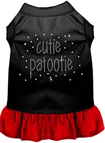 Mirage Evcil Hayvan Ürünleri Rhinestone Cutie Patootie Elbise, 3X-Large, Parlak Pembe Siyah