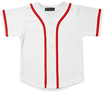 Şapka ve Ötesinde Çocuklar Beyzbol Forması T Shirt Takım Üniforma PE Okul Ligi