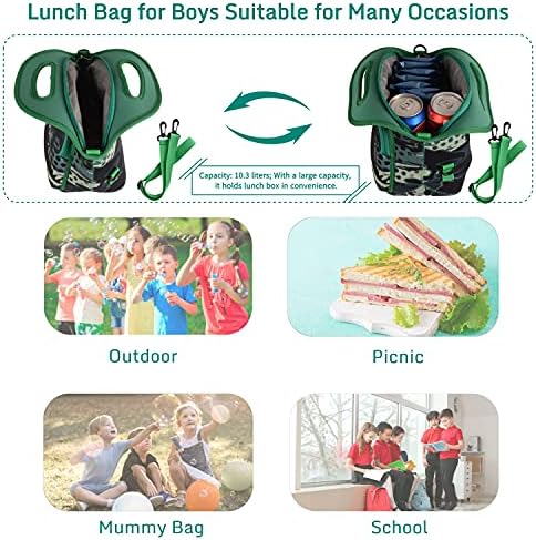 7-mi öğle Yemeği Çantası Kutusu Çocuklar için Yalıtımlı Termal Kullanımlık öğle yemeği çantası Fermuarlı Sızdırmaz