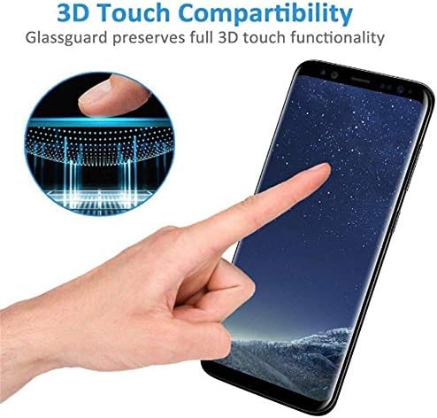 [2 Paket] Galaxy S8 Artı Gizlilik Ekran Koruyucu için, AmzSuker Anti-Casus 3D Kavisli Temperli Cam[Vaka Dostu] [9H