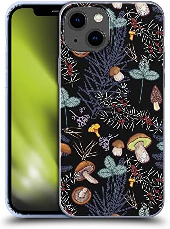 Aseemon iPhone 13 Kılıf ile Uyumlu Mantar Orman Doğa Bitki Darbeye Dayanıklı Yumuşak TPU Silikon Telefon Koruyucu