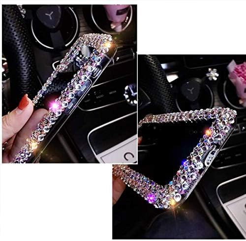 Bonıtec iPhone 14 Kılıf ile Uyumlu Kadınlar Kızlar için 3D Glitter Sparkle Bling Vaka Lüks Parlak Sevimli Kristal