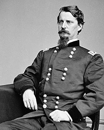 General Winfield Scott Hancock İç Savaşı 11x14 Gümüş Halide Fotoğraf Baskısı
