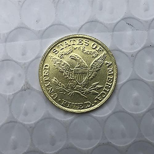1855 Amerikan Özgürlük Kartal Sikke Altın Kaplama Cryptocurrency Favori Sikke Çoğaltma hatıra parası Tahsil Sikke