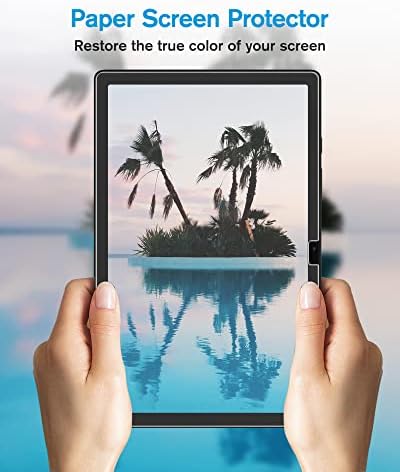 MOBDİK [2 PAKET Paperfeel Ekran Koruyucu Samsung Galaxy Tab ile Uyumlu A8 10.5 inç 2021, Kolay Kurulum Seti ile Parlama