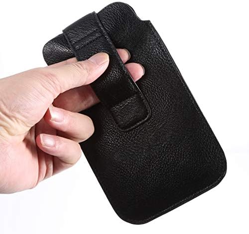Hongliang Telefon Kılıfı Evrensel Deri Çanta Kemer Kılıfı Samsung ile Uyumlu iPhone ile uyumlu, Deri Çanta Cüzdan