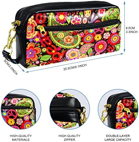 TBOUOBT Kozmetik Çantaları Makyaj Çantaları Kadınlar için, Küçük Makyaj Çantası Seyahat Çantaları, Paisley Çiçek Aşk