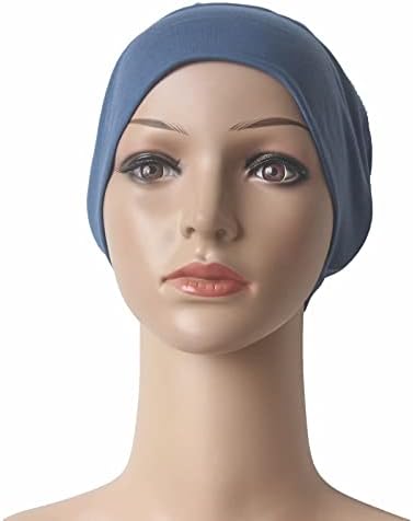 Mütevazı Güzellik Müslüman islami başörtüsü Kap Eşarp Altında Pırıltılı Kemo Undercap %100 % Pamuk Kadınlar için