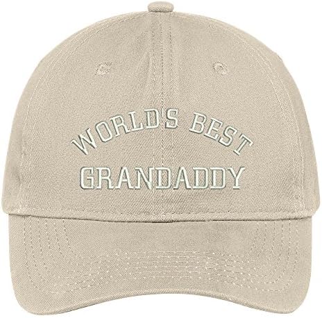Trendy Giyim Mağazası Dünyanın en iyi Büyükbabası işlemeli Düşük Profilli Lüks Pamuklu Şapka