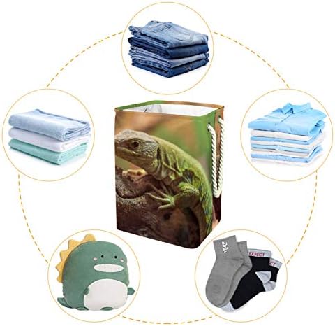 MAPOLO Çamaşır Sepeti Gecko Katlanabilir Keten çamaşır sepeti Kolları ile Ayrılabilir Parantez İyi Tutan Su Geçirmez