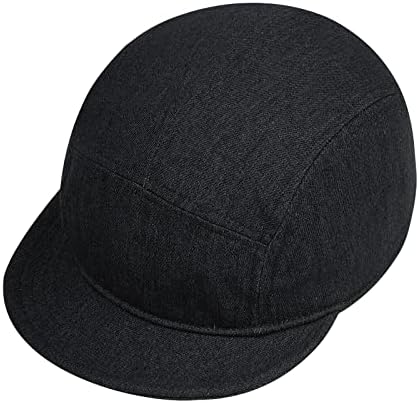 Clakllie Yumuşak Kısa Ağız beyzbol şapkası Denim şoför şapkası Düşük Profilli baba şapkası 5 Panel Düz Fatura Snapback