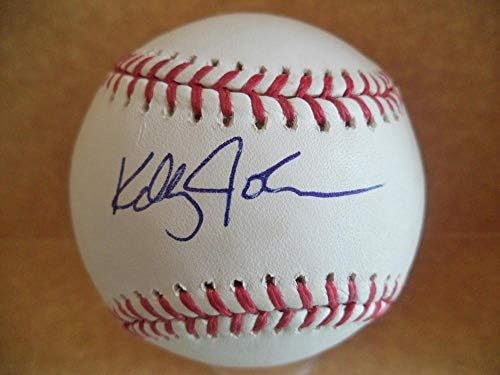 Kelly Johnson Mets / yankees/braves, coa İmzalı Beyzbol Topları ile İmzalı ML Beyzbol İmzaladı