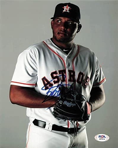 Rogelio Armenteros imzalı 8x10 fotoğraf PSA/DNA Houston Astros İmzalı-İmzalı MLB Fotoğrafları