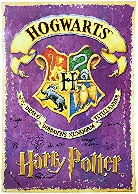 Harry Potter Oyuncu Kadrosu İmzalı 25 1 / 8x35 3/8 Poster (10 İmza) - BAS LOA