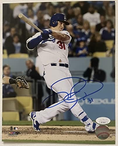 Joc Pederson İmzalı İmzalı Parlak 8x10 Fotoğraf Los Angeles Dodgers-JSA Kimliği Doğrulandı