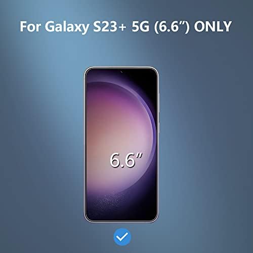 GLASS - M [2 Paket] Samsung Galaxy S23 + için Temperli Cam Ekran Koruyucu, Tam Kapsama Cam Kapak, 3D Sonic Parmak