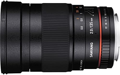 Canon için Samyang 7493 135 mm F2.0 Manuel Odaklama Lensi-Siyah