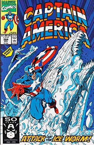 Kaptan Amerika (1. Seri) 384 VF; Marvel çizgi romanı / Mark Gruenwald Jack Frost